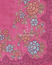 Load image into Gallery viewer, Pink Embroidered Tussar Silk saree