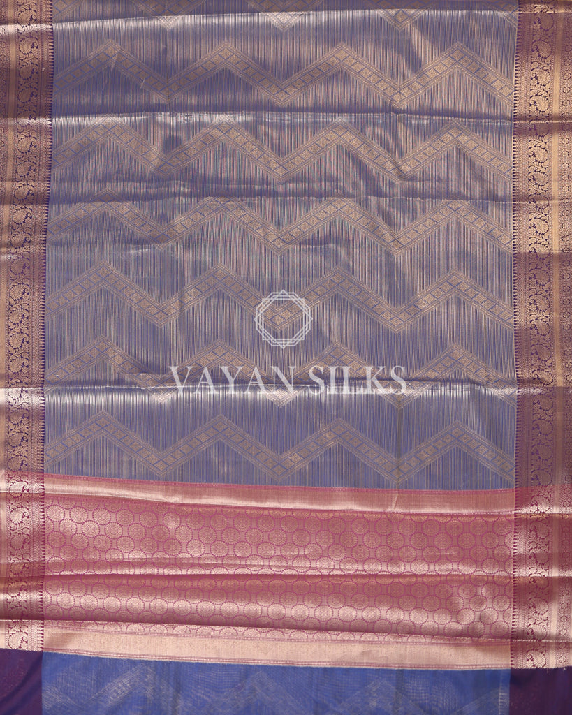 Blue Tissue Silk Saree
