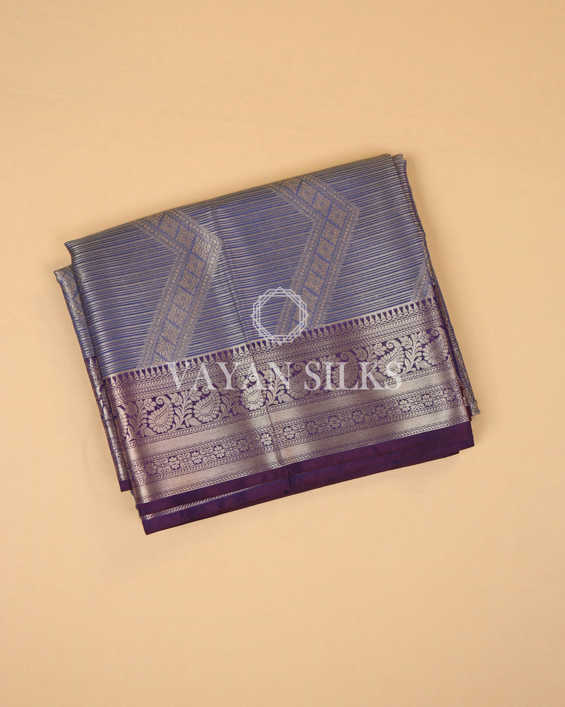 Blue Tissue Silk Saree