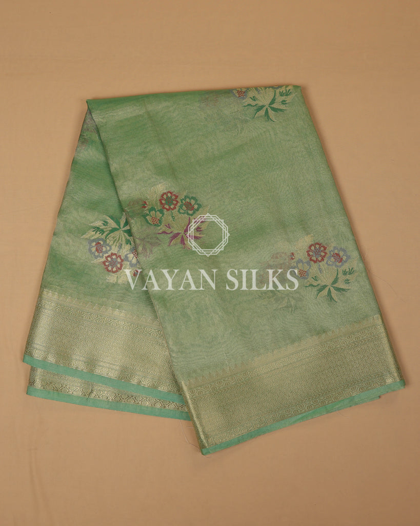 Green Tissue Silk Saree