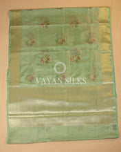 Load image into Gallery viewer, Green Tissue Silk Saree