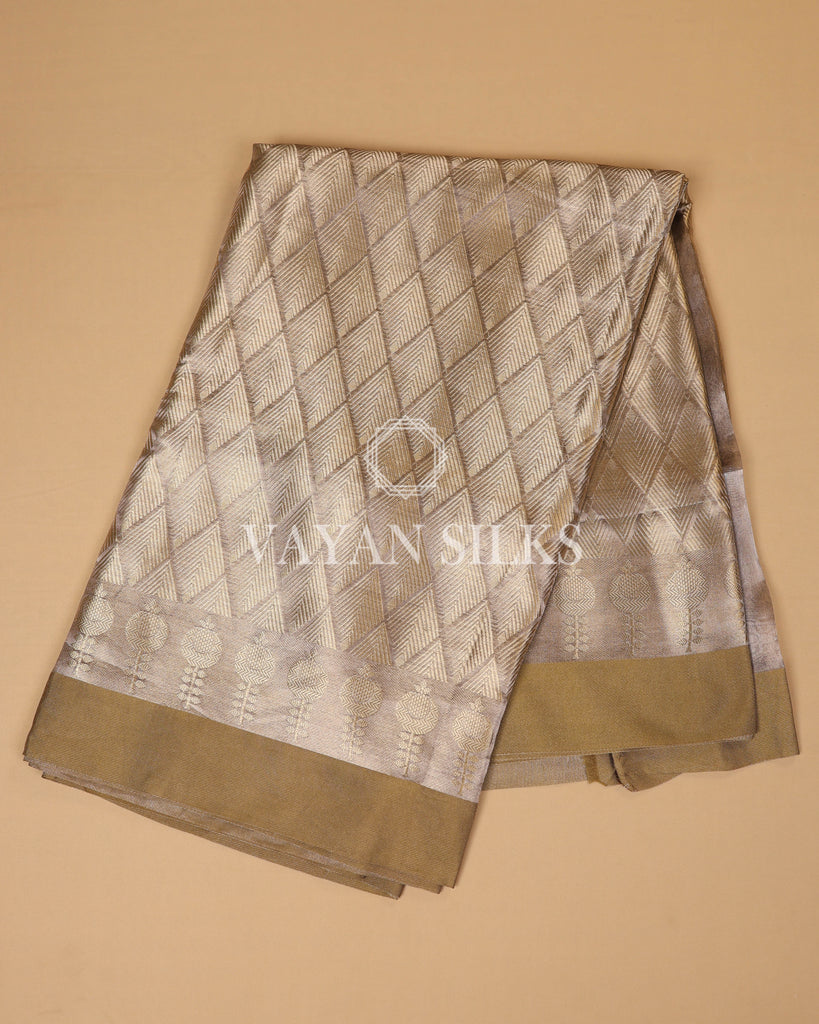 Mehendi Green Tissue Silk Saree