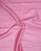 Load image into Gallery viewer, Pink Embroidered Pure Tussar Silk Saree