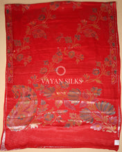 Load image into Gallery viewer, Red Banarasi Pure Khaddi Silk Saree