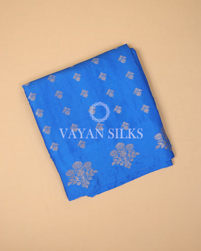 Royal Blue Banarasi Silk Saree