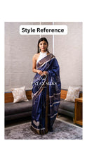 Load image into Gallery viewer, Magenta Printed - Pure Tussar Silk Saree