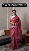 Load image into Gallery viewer, Nazaakat - Red Saree with Thread Embroidery