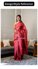 Load image into Gallery viewer, Grey Woven Tussar Silk Saree
