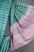 Load image into Gallery viewer, Green Color Tussar Silk Hand Woven Saree