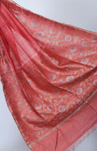 Load image into Gallery viewer, Red Tussar Saree l Festive Wear