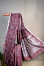 Load image into Gallery viewer, Lilac Color Dupion Silk Hand Woven Saree