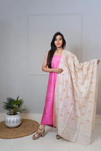 Load image into Gallery viewer, Pink Beige Color Embroidered Suit Set