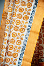 Load image into Gallery viewer, Yellow Color Tussar Silk Printed Saree