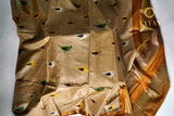 Brown Color Tussar Silk Printed Saree