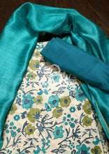 Load image into Gallery viewer, Blue Printed Tussar Silk Suit Set