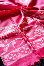 Load image into Gallery viewer, Pink Batik Tussar Silk Dupatta
