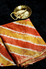 Load image into Gallery viewer, Mustard Orange Shibori Tussar Silk Saree