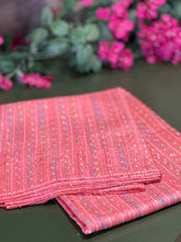 Load image into Gallery viewer, Salmon Woven Tussar Silk Saree