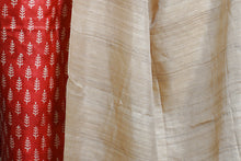 Load image into Gallery viewer, Red Beige Printed Suit Set
