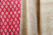 Load image into Gallery viewer, Red Beige Printed Suit Set