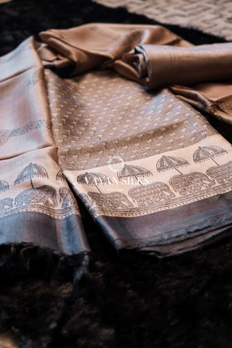 Ginger Grey Tussar Suit Set