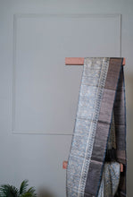 Load image into Gallery viewer, Grey Blue Color Tussar Silk Printed Saree