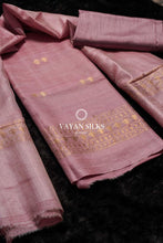 Load image into Gallery viewer, Lavender Handwoven Tussar Silk Suit Set